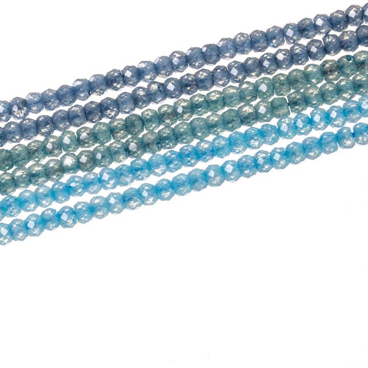 Perline a rondella micro sfaccettate in zircone AAA 2x3mm #2 per la vendita all'ingrosso da parte di Jewel Pledge