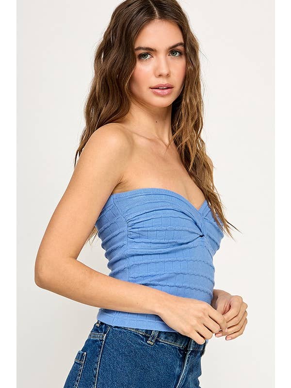 Miss Love - Wholesale Knit Top - Women's - Twist Front Sweater Tube Top47