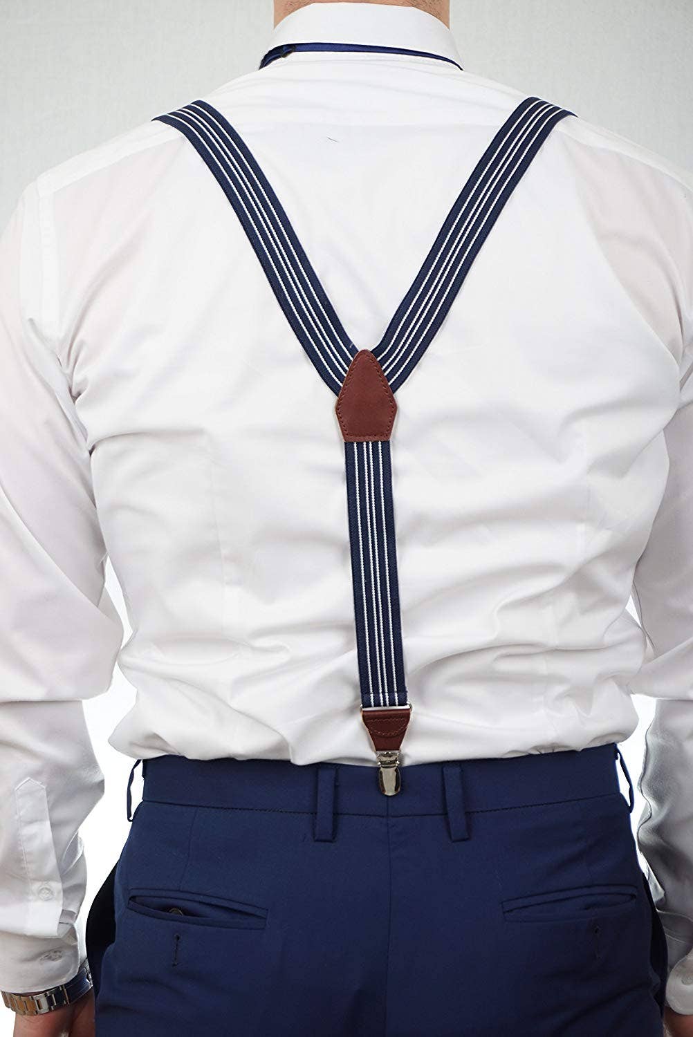 Massi Morino - Wholesale Belt - Men's - Massi Morino® suspenders for men made of genuine leather2
