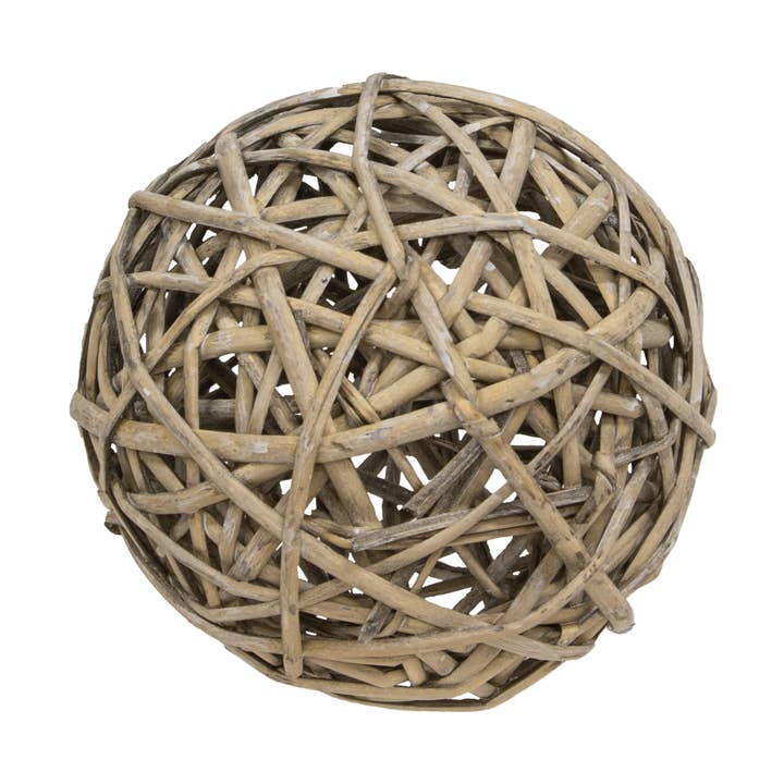 Gray Willow Ball - 6" for wholesale by Col House Designs