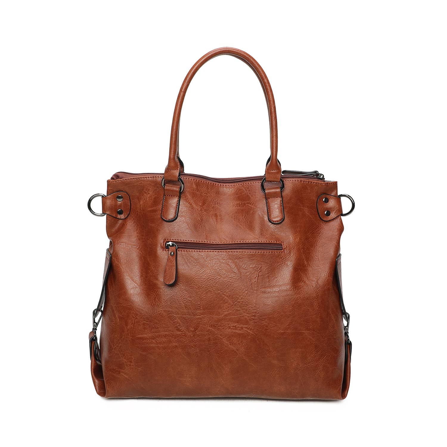 INES DELAURE – Großhandel Henkeltasche – Damen – Weiche Tragetasche mit Reißverschluss5