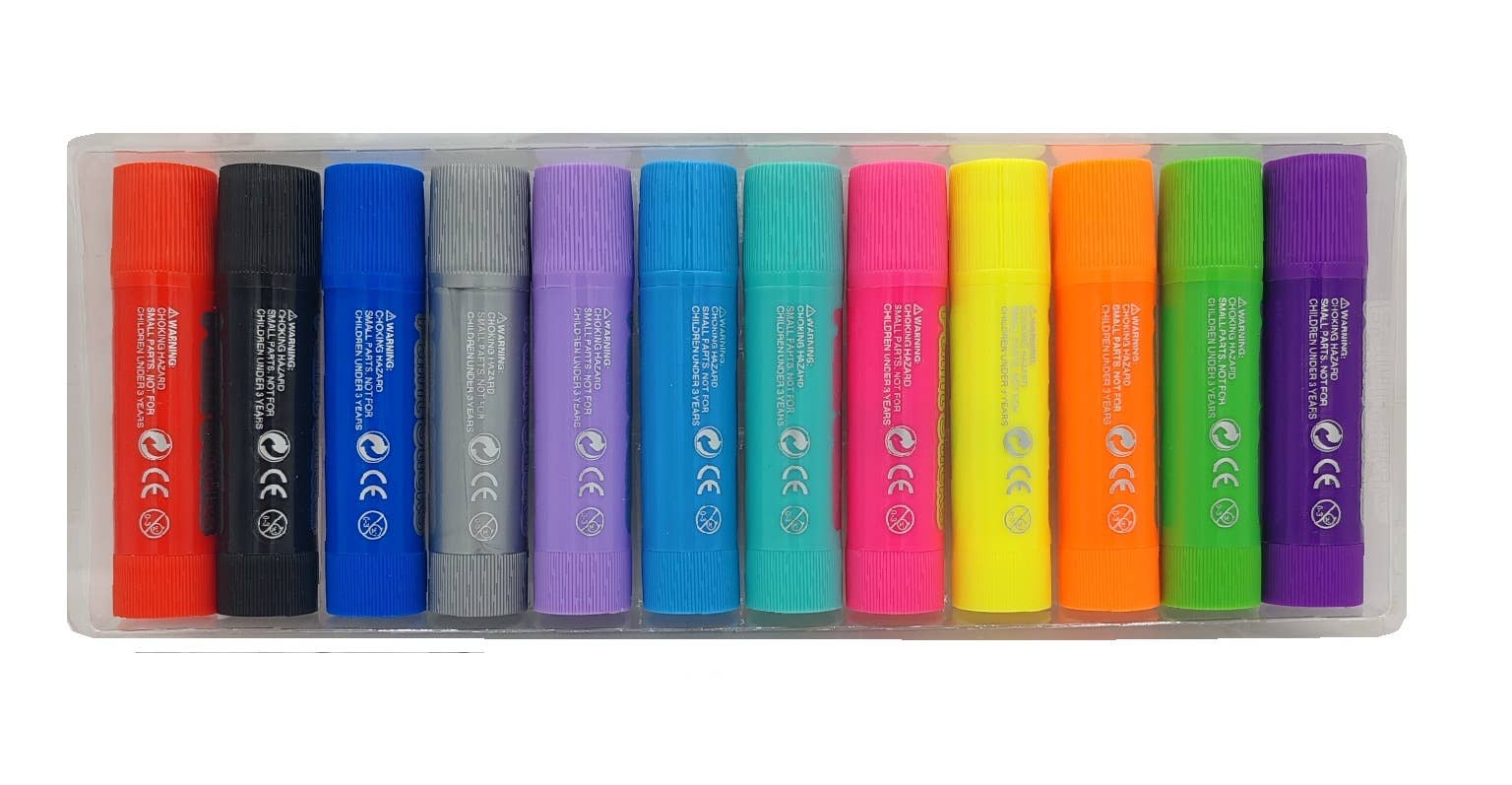 Afri-Imports - Vente Crayon – enfant et bébé - FiZZLeS Doodles de Bain - Peinture Lavable pour le Bain - 12 Couleurs1