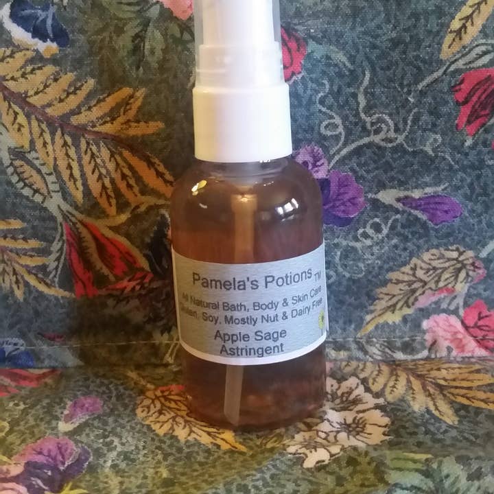 Pamela's Potions All Natural Bath, Body & Skin Care - Wholesale Facial Toner - Apple Sage Astringent