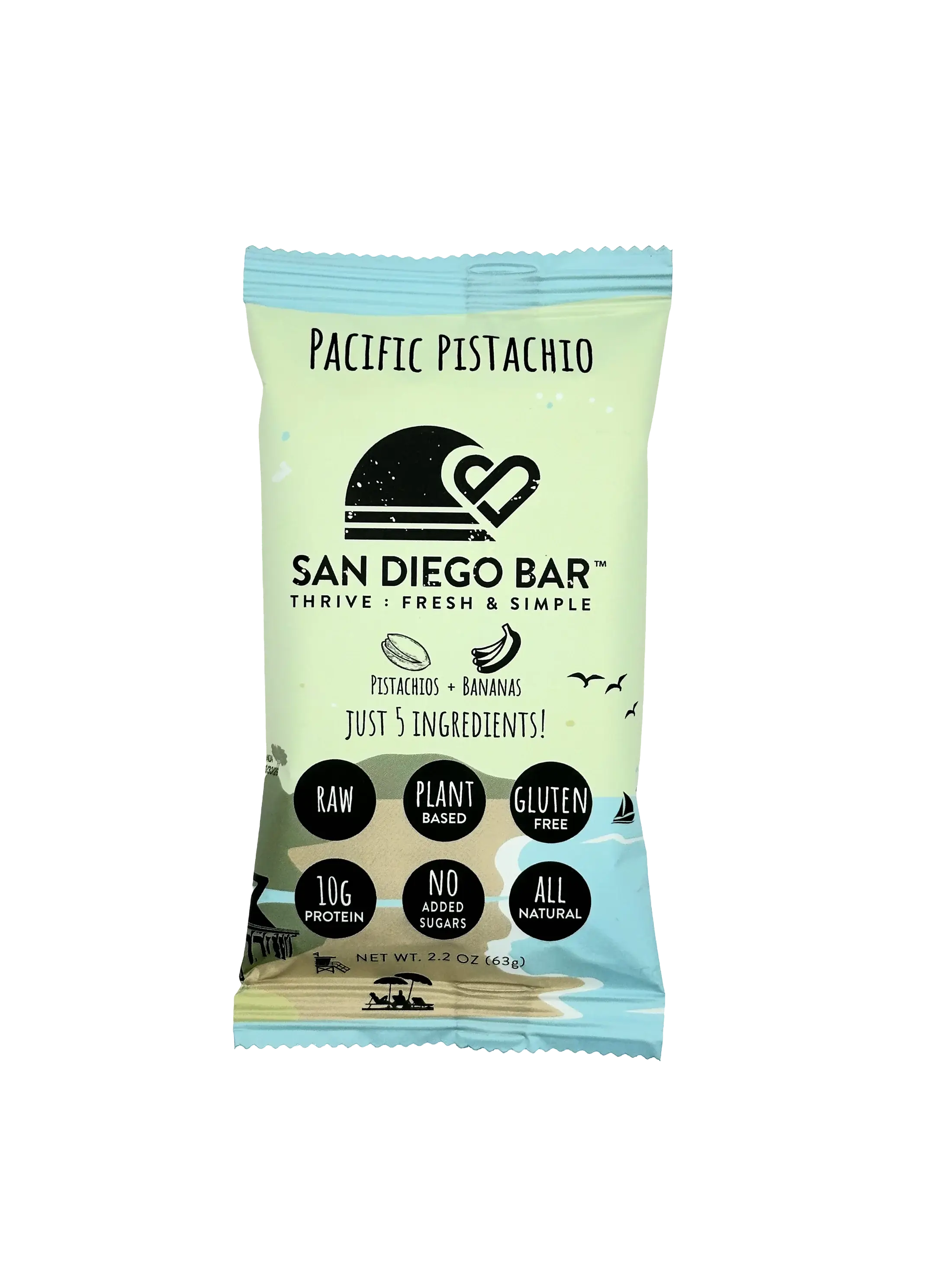 San Diego Bar - Wholesale Snack Bar - San Diego Bar Pacific Pistachio  ( $18.00 / 8 Pack )4