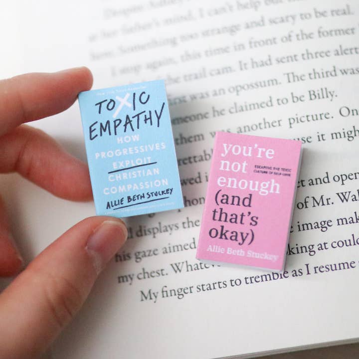 The Sticker Shop - Wholesale Decorative Figurine - Handmade MINI Allie Beth Stuckey Books (set of 2 mini books)