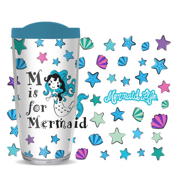 M Is for Mermaid Tumbler for wholesale by FREEHEART