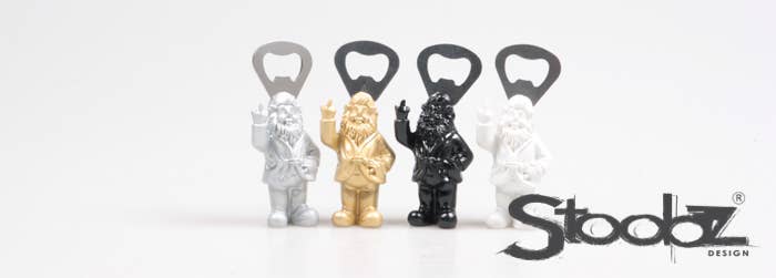 Imhof & Stevens BV - Wholesale Bottle/Wine Opener - BOTTLE OPENER GNOME STANDING 4 CLR ASS B/W/G/Y 8 CM6