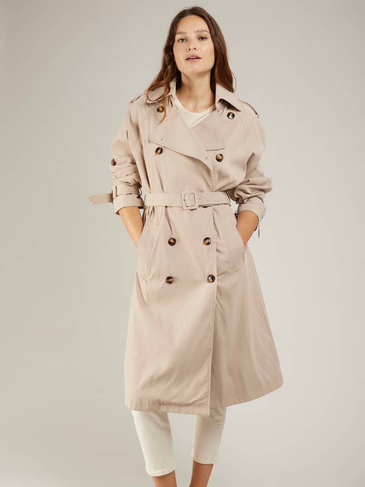 MELVINE - Gabardina clásica de algodón para venta al por mayor de Andy & Lucy