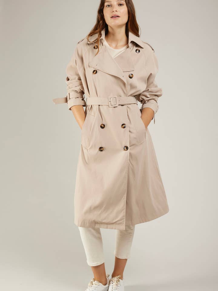 Andy & Lucy - Wholesale Trench Coat - Women's - MELVINE - Classic cotton trench coat
