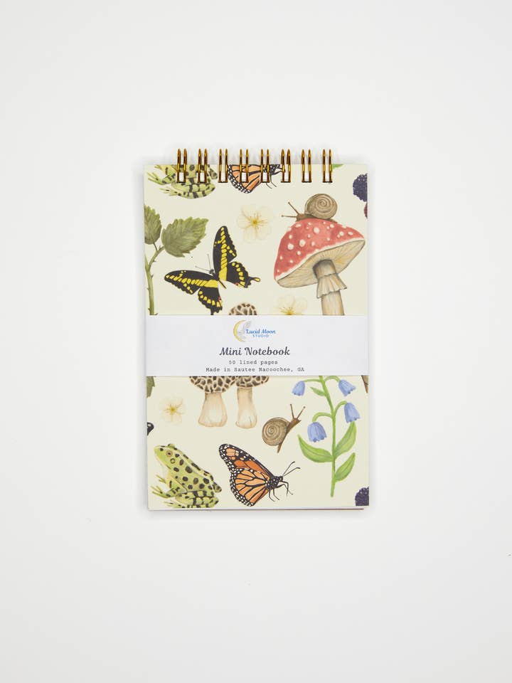 Nature Finds Top Spiral Jotter Pocket Notebook for wholesale by Lucid Moon Studio, LLC