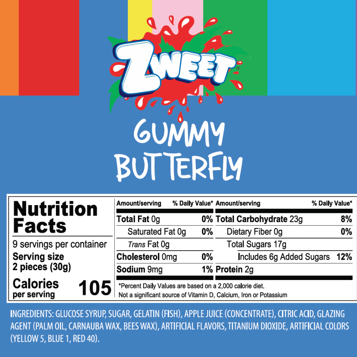 Galil Brands - Wholesale Gummy - Gummy Butterflies | 10 oz | Zweet1