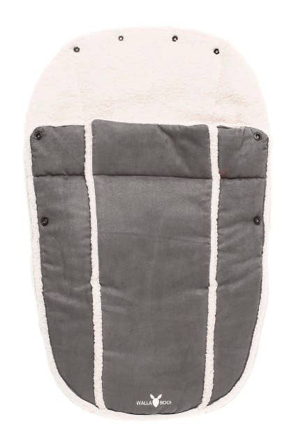 Hippychick International - Venta al por mayor Accesorio para cochecito - Bebés - Saco para cochecito de recién nacido Wallaboo Gris1