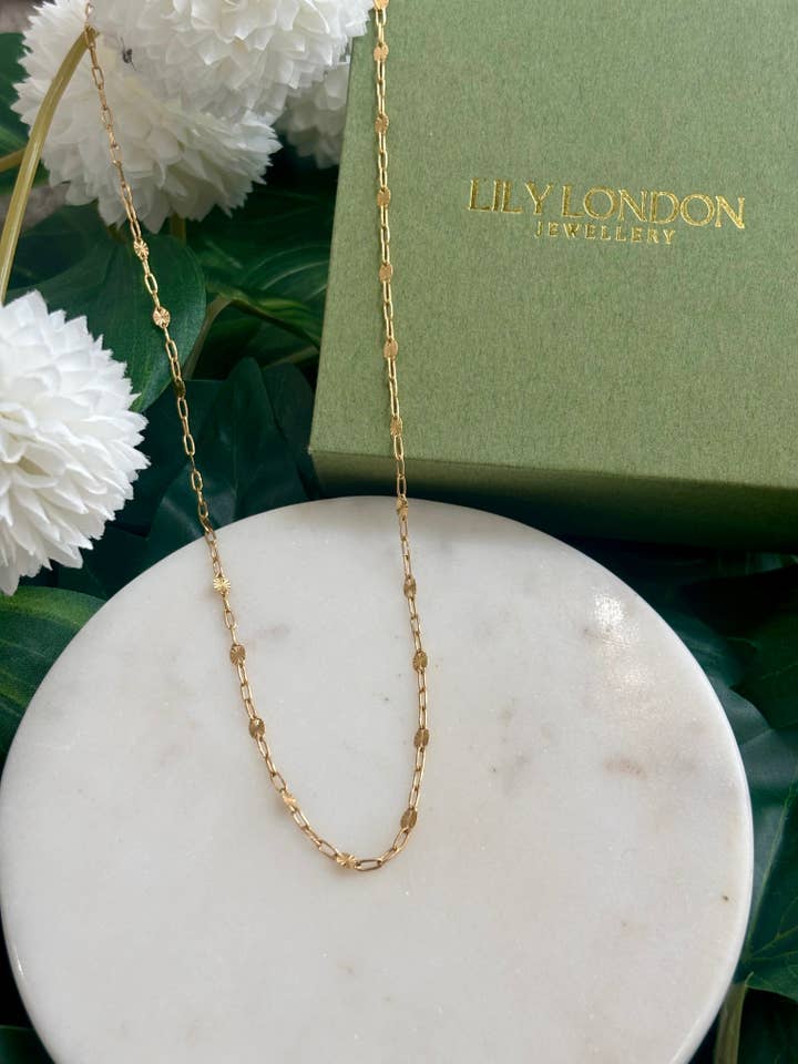 Colar de corrente Sunburst por atacado de Lily London Jewellery