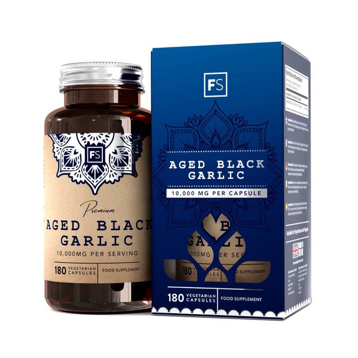 Focus Supplements - Vendita all'ingrosso Vitamine/integratori orali - Aglio nero invecchiato (10.000 mg) 180 capsule