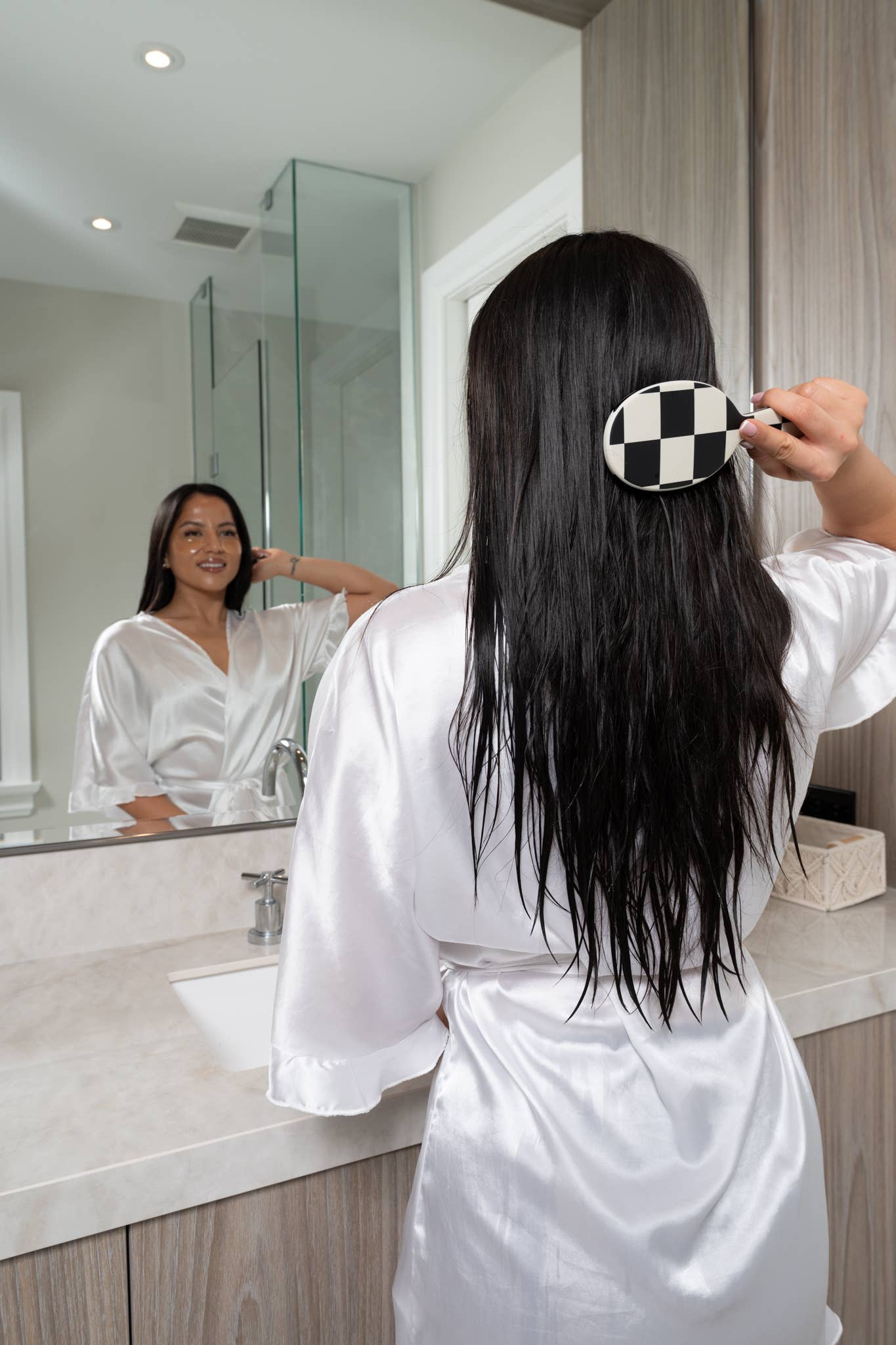 Framar Hair Brushes & Hair Accessories - Wholesale Hair Brush/Comb - FRAMAR Checkered Detangling Brush, Wet Hair Brush Detangler8