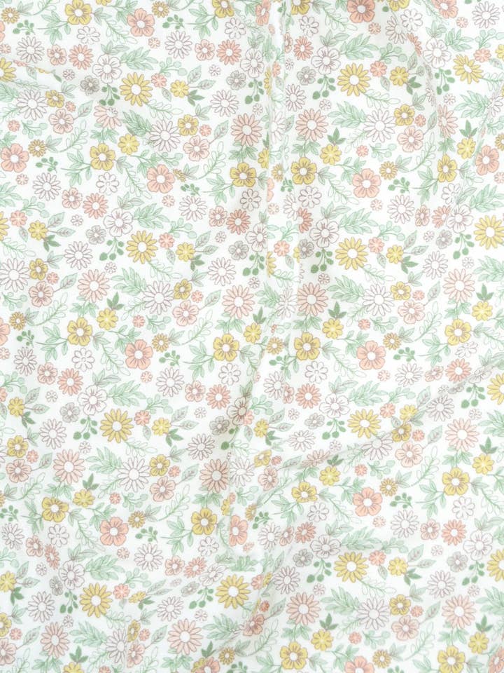 Organisch Katoenen Ledikantlaken - Madeliefjes voor wholesale door Lūmmi in Colour Babywear