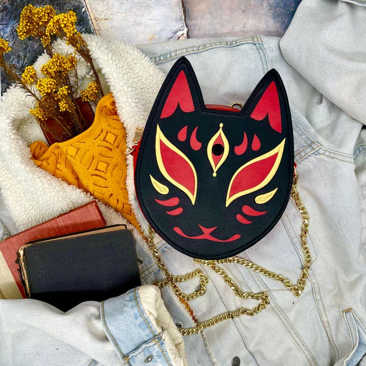 Yoshi Yoshitani LLC - Wholesale Backpack - Unisex - Kitsune Convertible Bag : Black1