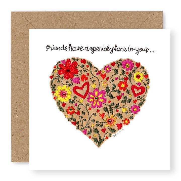 Coeur d'amis pour la vente par Jane Buurman Handmade (Greetings Cards)