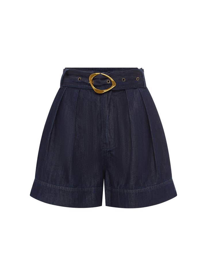 Indigo Ana Denim Shorts for wholesale on Faire