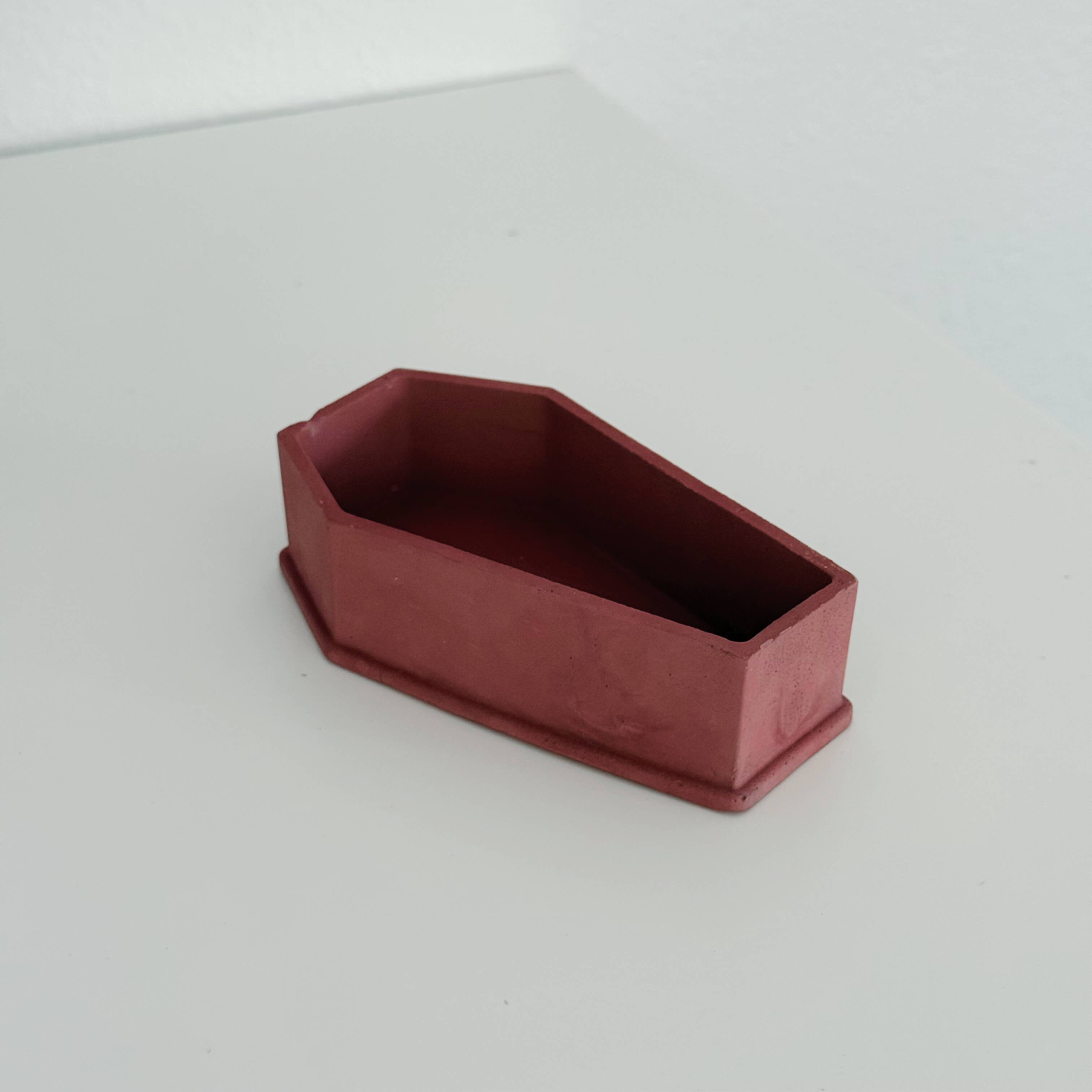 The Herban House LLC - Wholesale Candle Holder - Coffin Concrete Vessels - Empty1