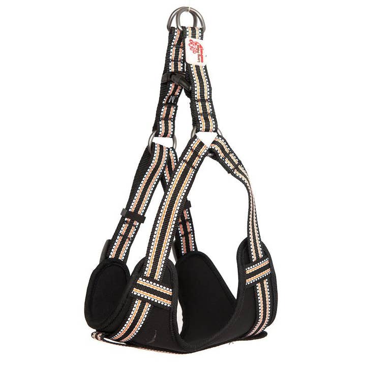 Arnés Comfort Step-in para perros, color negro para venta al por mayor de Long Paws