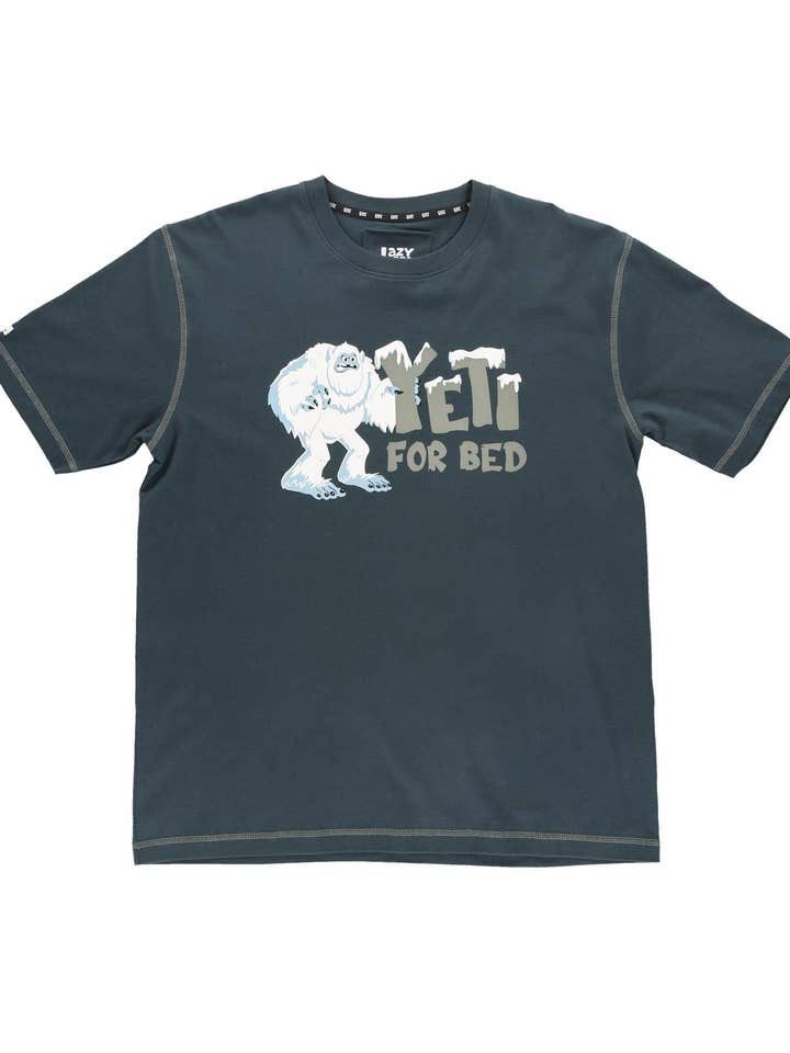 Yeti Men's PJ Tees for wholesale by Lazy One