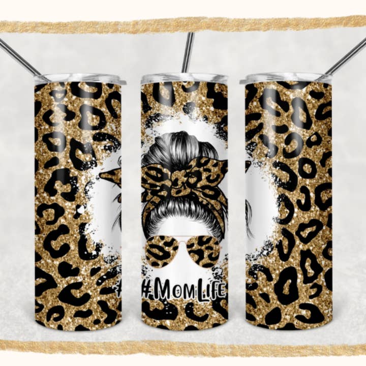 #MOM LIFE 20oz Skinny Tumbler for wholesale by Rebelle Tree Boutique