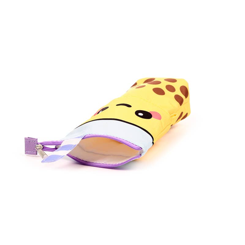 Puckator EU - Wholesale Pencil Case/Pouch - Foodiemals Boba the Bubble Tea Pop Up Canvas Pencil Case3