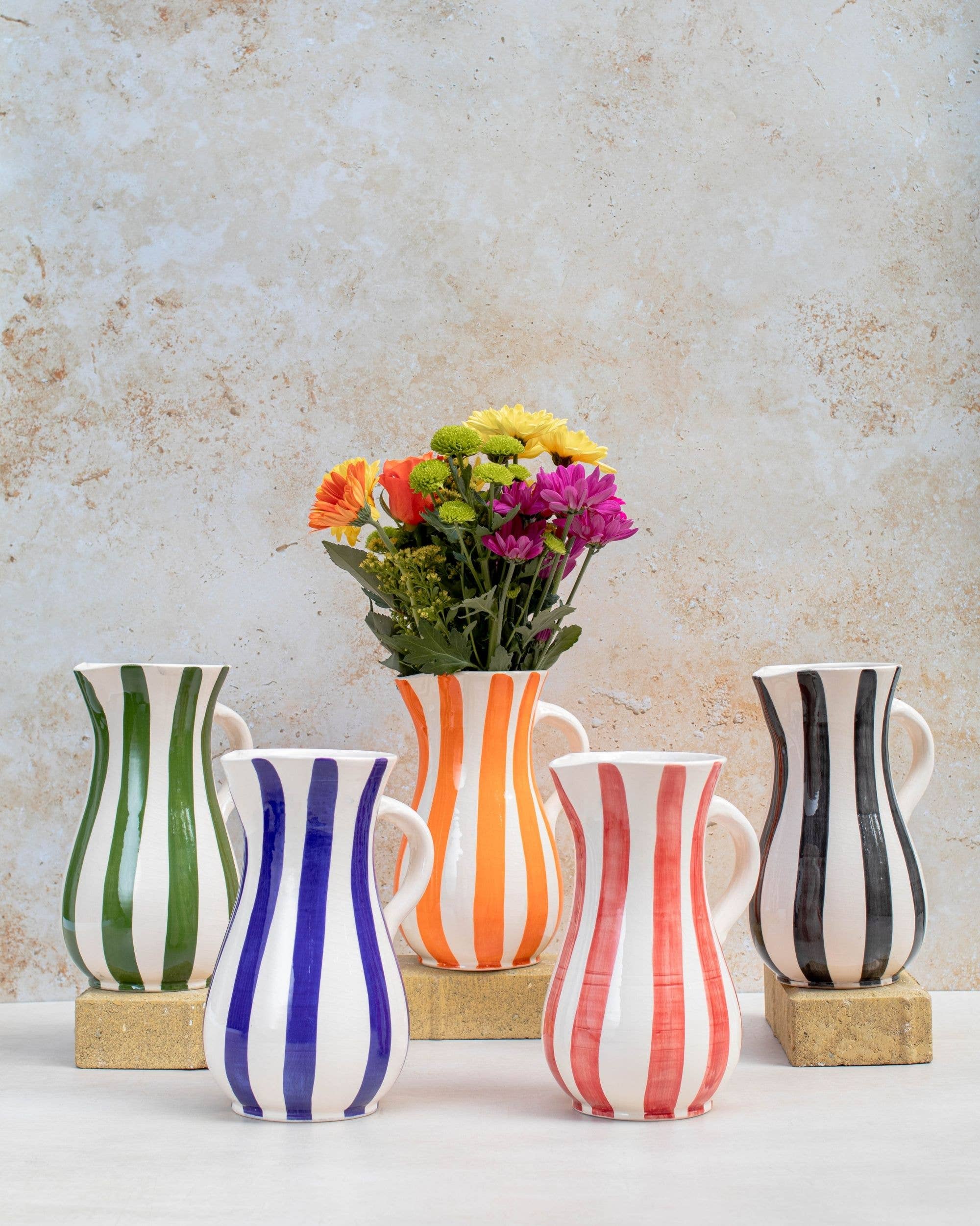 Maison Berber – wholesale Jug – Moroccan Striped Large Jug