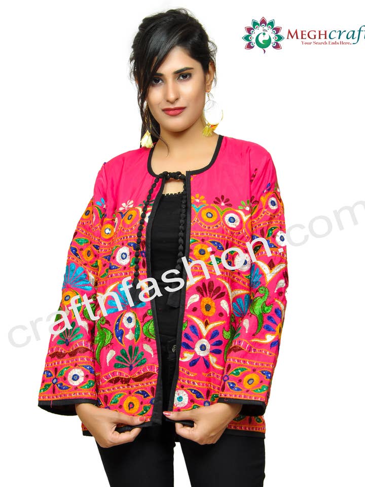 Chaquetas bordadas indias para venta al por mayor de Meghcraft