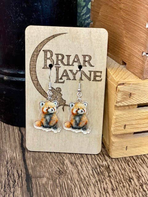 Briar layne - Wholesale Dangle Earrings - Chinese Red Panda Lover Earrings Gift Set2