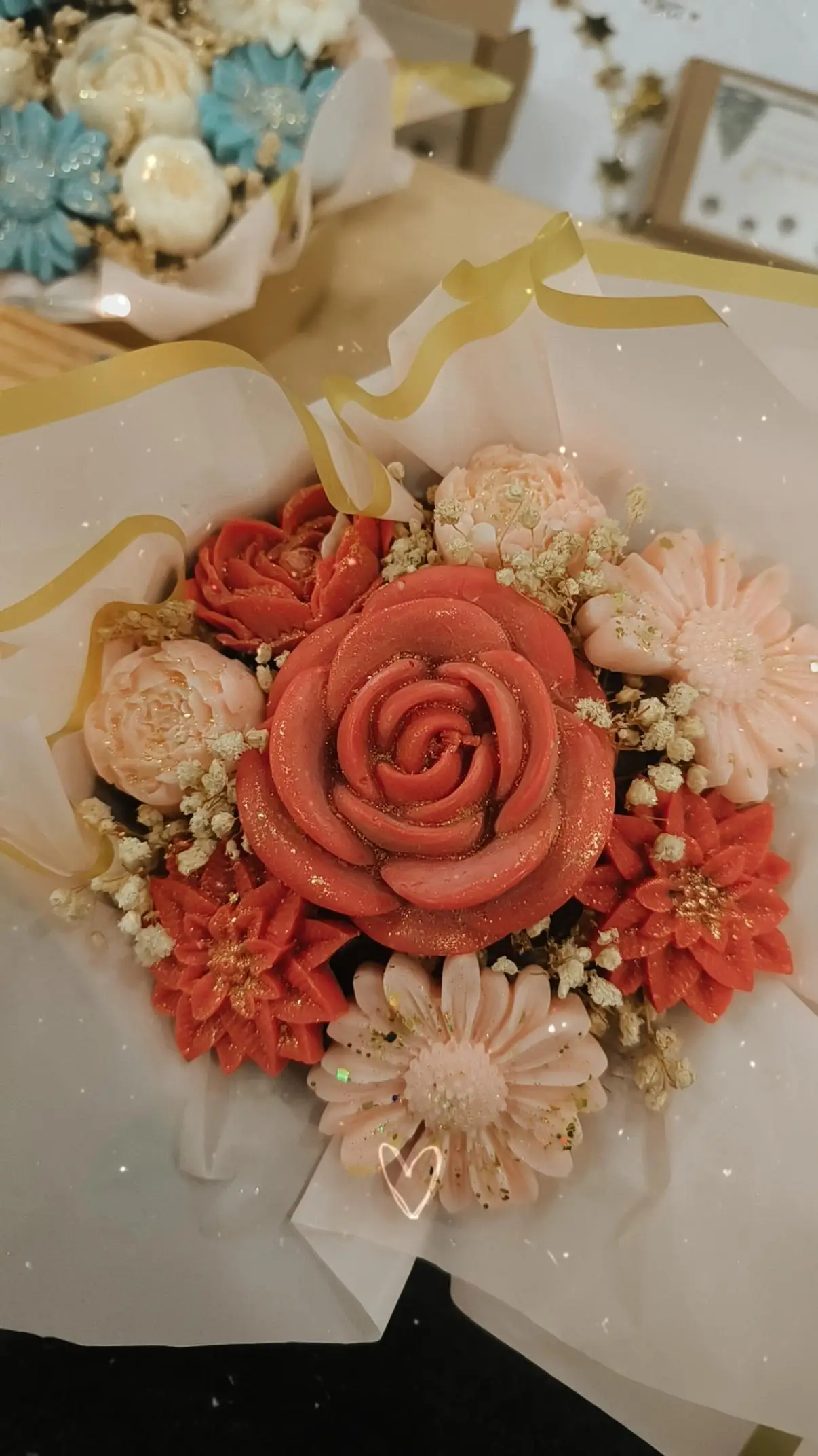 Les Bougies De Cindy - Vendita all'ingrosso Candela per esterni - Bouquet di cera profumata a forma di fiori3