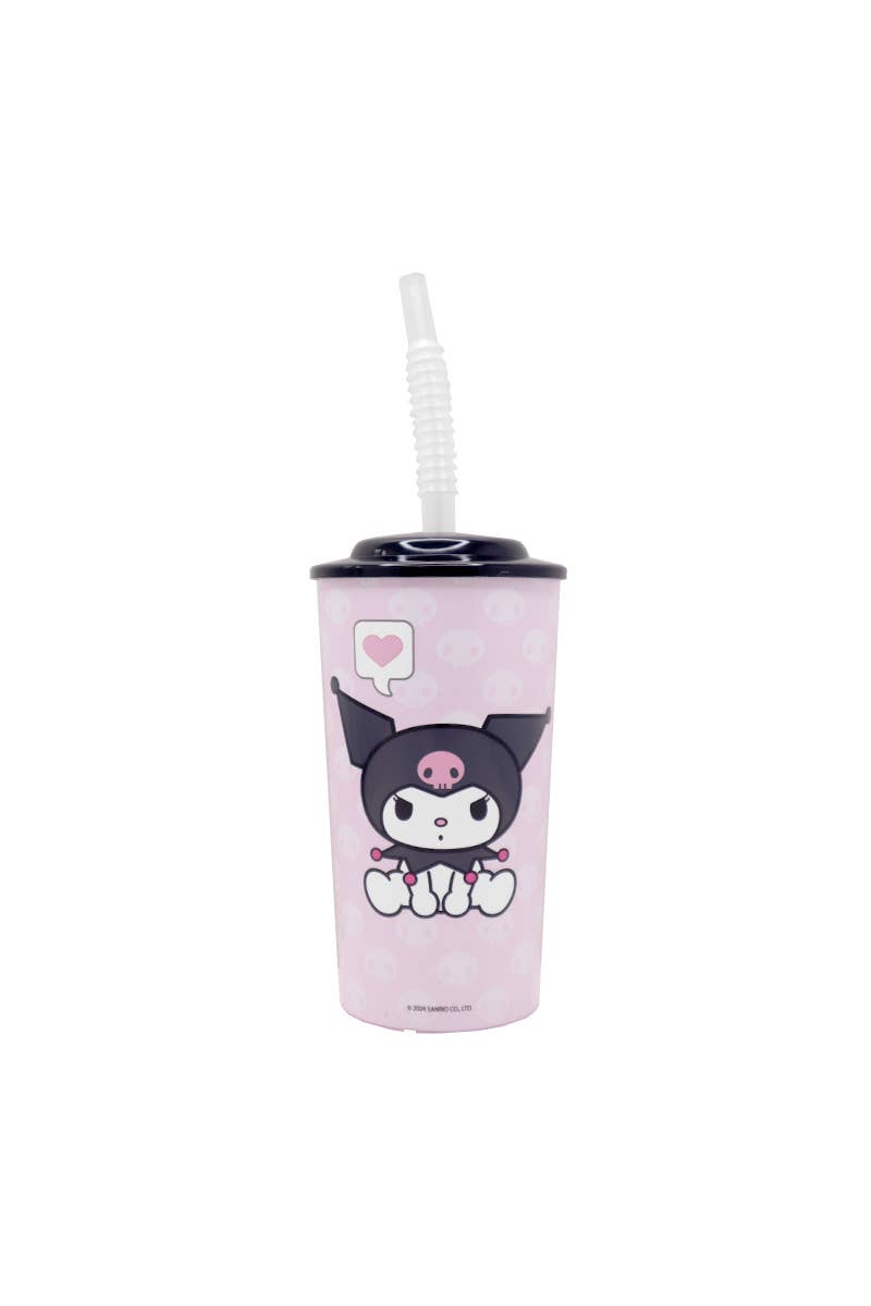 PINEAPPLE Beauty - Wholesale Drinking Glass/Cup - Kids & Baby - UPD KUSP Kuromi 16oz Tumbler Cup w/ Lid and Straw - 6 1
