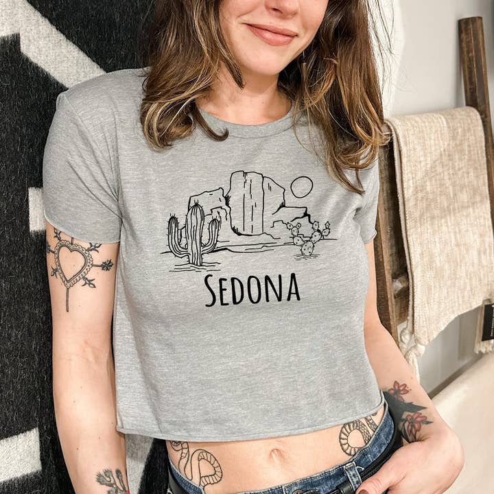 Moonlight Makers - Wholesale Screen printed t-shirt – Women′s - Custom City Desert - Women's Crop Tee - Personalized1