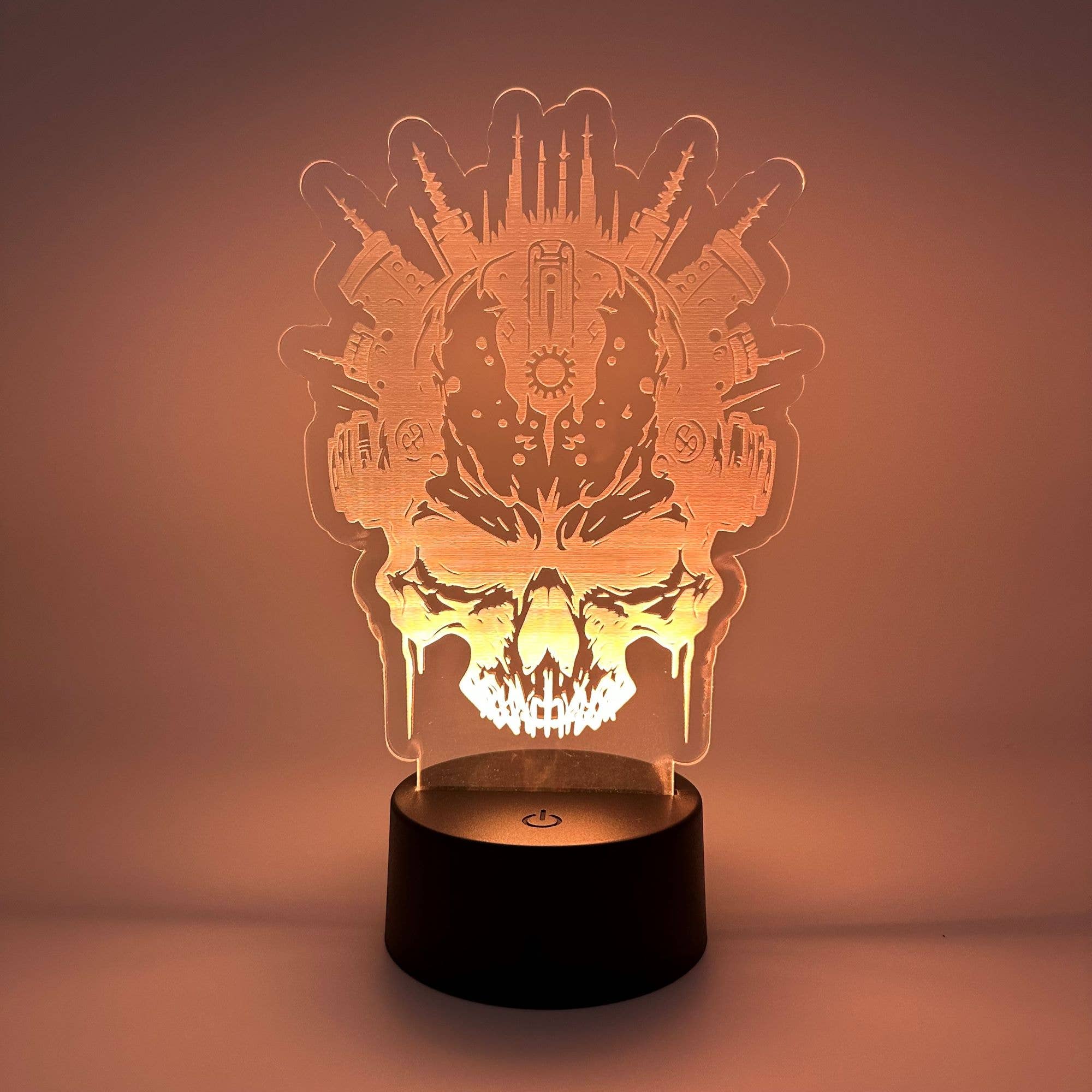 The 308 Collective – wholesale Accent/desk lamp – Mechanical Skull LED Light | Mech Skull Lamp | Skull Gifts8