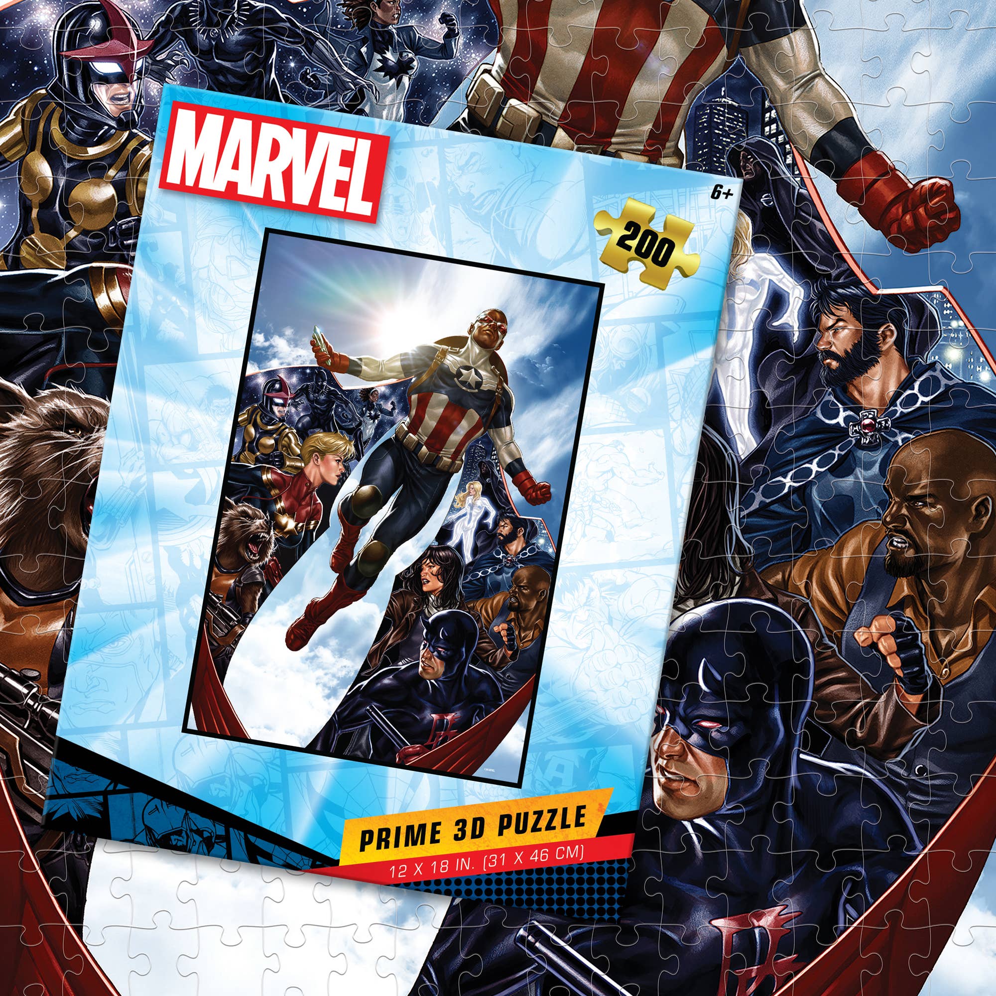 Primemotion, Inc - Wholesale Puzzle - Adult - Marvel Captain America Falcon 300pc 12x18"6