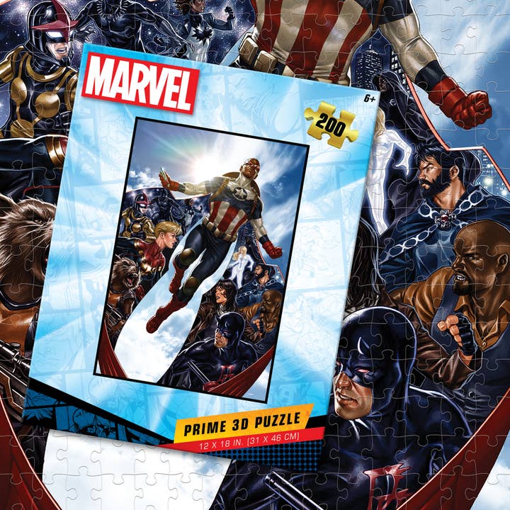 Primemotion, Inc - Wholesale Puzzle - Adult - Marvel Captain America Falcon 300pc 12x18"6