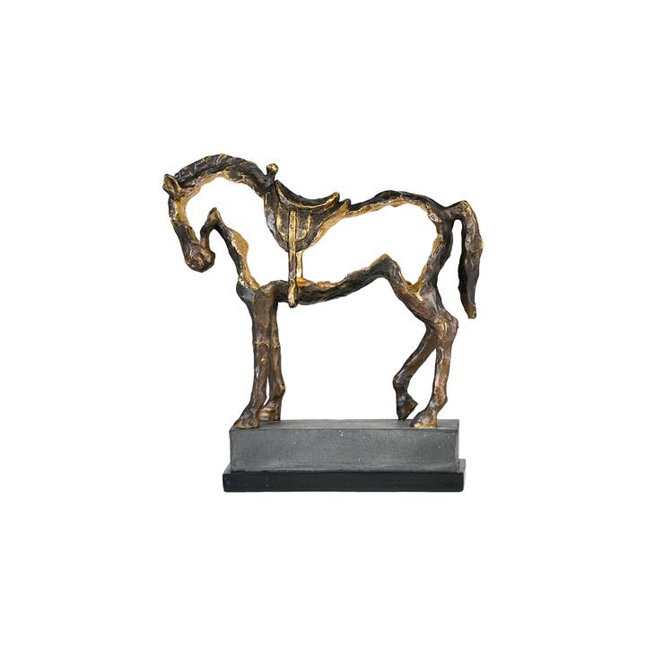 Kavana Decor by The Import Collection - Wholesale Decorative Tabletop Object - Citation Horse Statue9