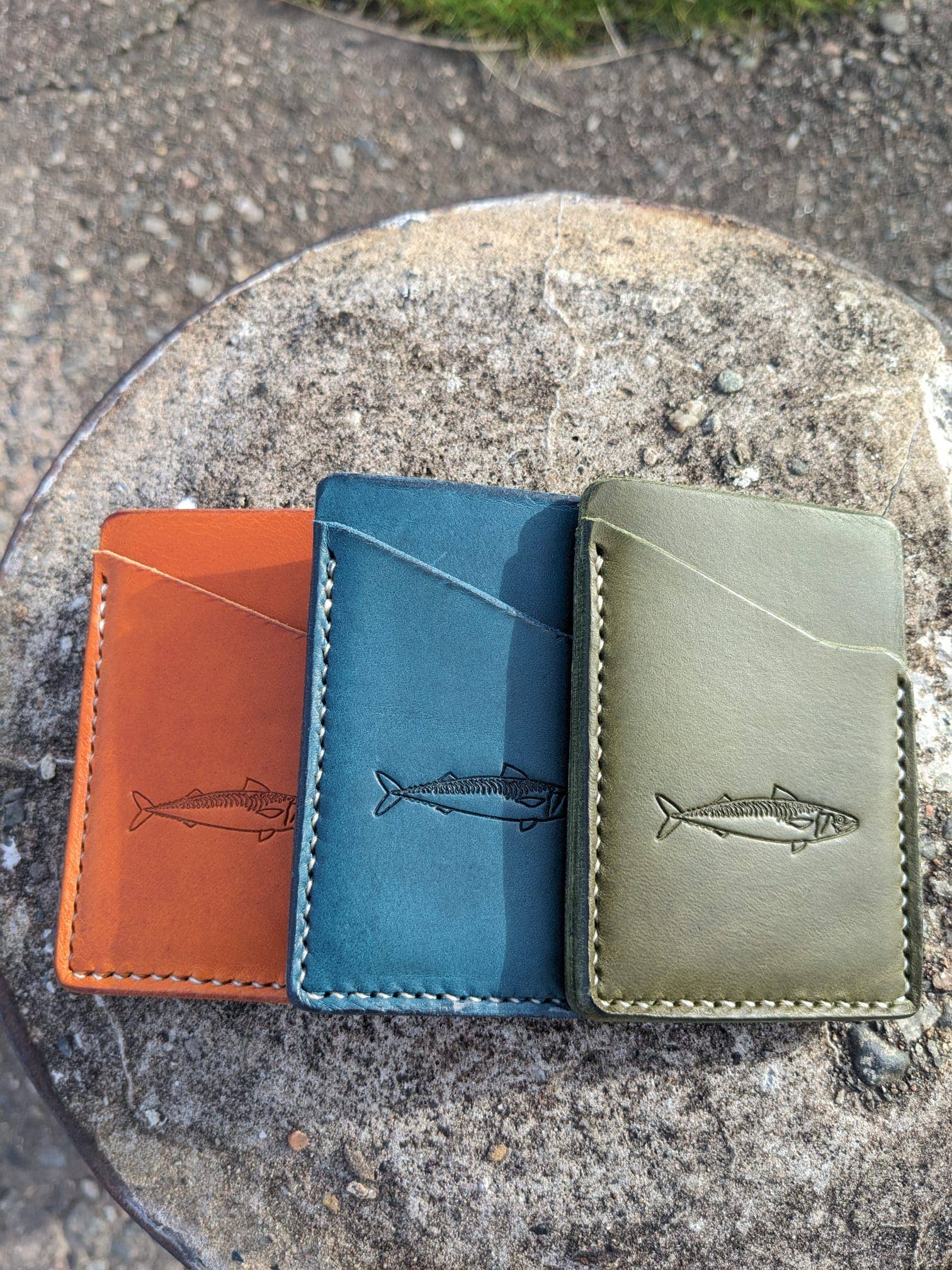 J Boult Designs – wholesale Wallet - Men’s – Sea fishing mackerel leather card wallet9