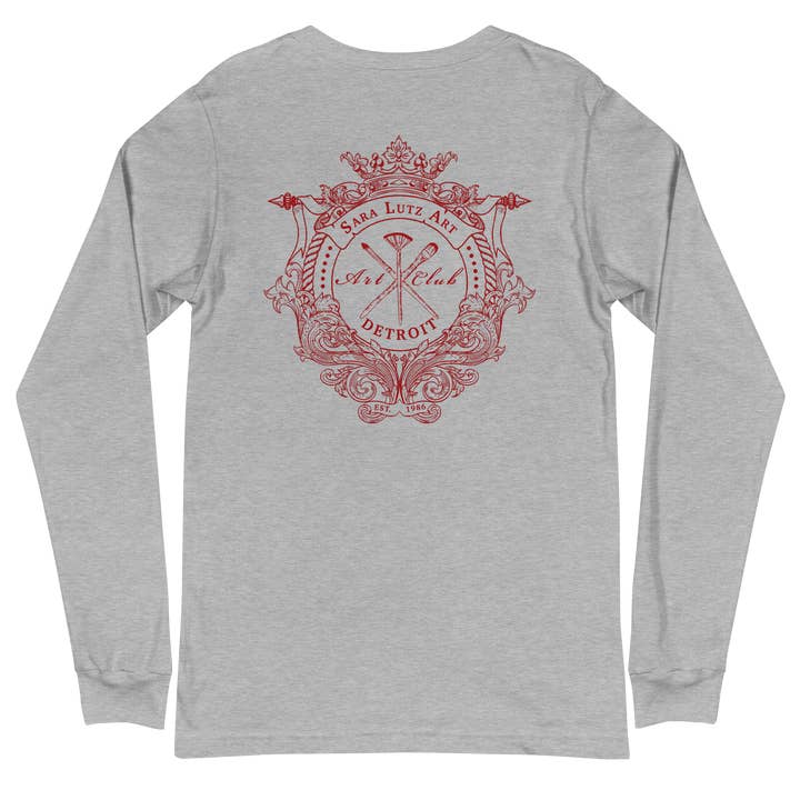 Sara Lutz Art - Wholesale Screen Printed T-Shirt - Unisex - Art Club Crest Long Sleeve Tee5