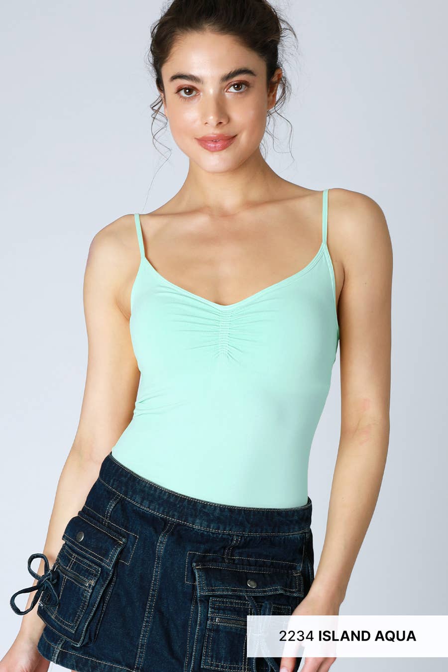 NIKIBIKI - Wholesale Camisole - Women's - NS8341-  Jersey Shirred Cami 29