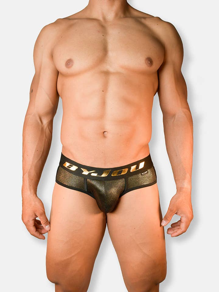 Sous-vêtement doré fantaisie pour homme Byjou NAUPORO04 pour la vente par Byjou and Duha