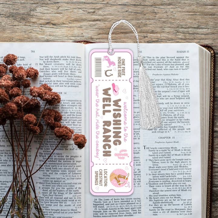 Chestnut Springs Wishing Well Ranch Lamineret kartonbogmærke for engroshandel hos Awfullynerdy.co