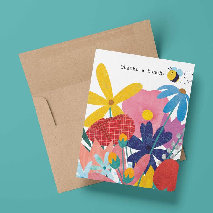 "Thanks a bunch!" Greeting Card for wholesale by Sincerely, Rob