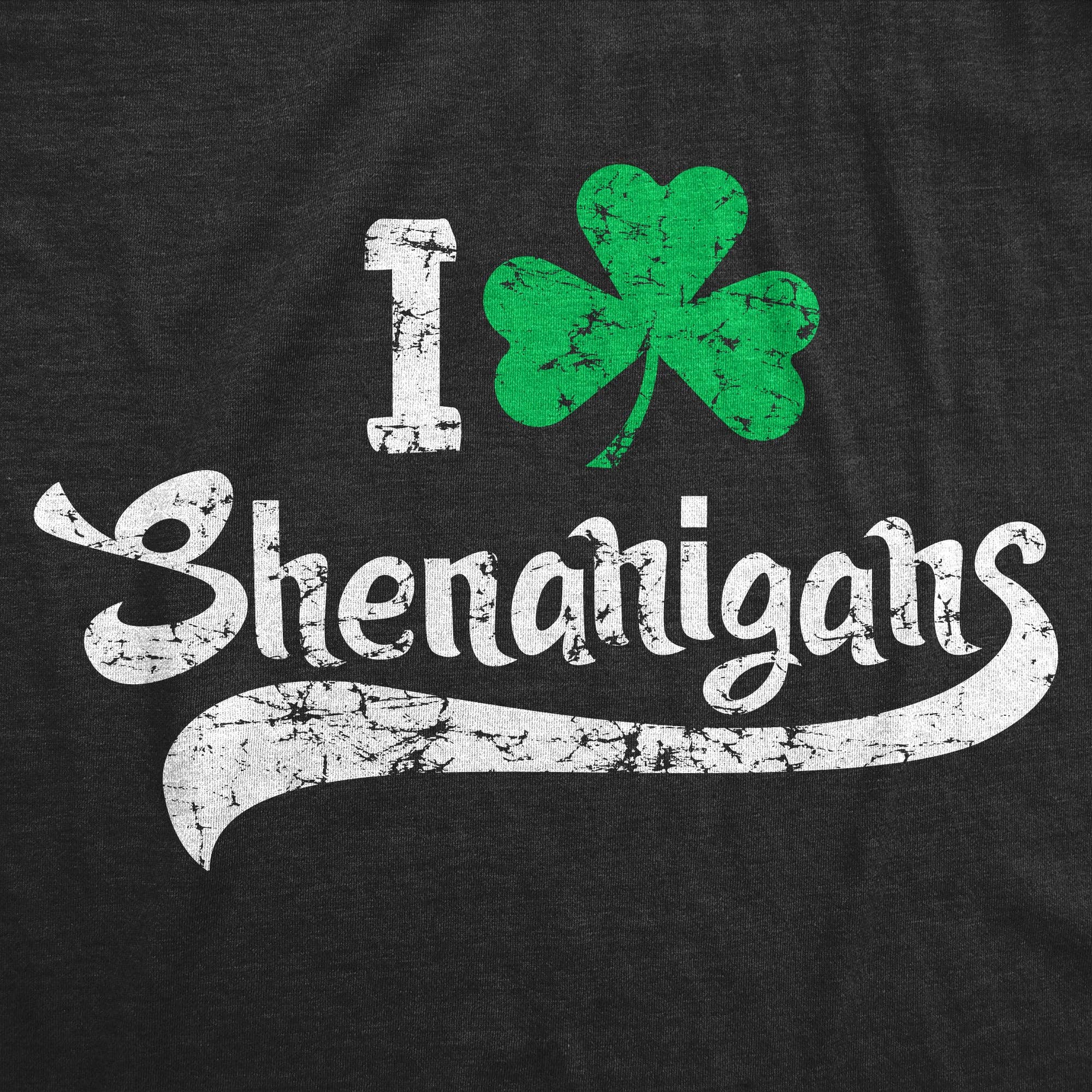 Crazy Dog T-Shirts - Wholesale Screen Printed T-Shirt - Women's - I Clover Shenanigans Womens Saint Patricks Day  T Shirt10