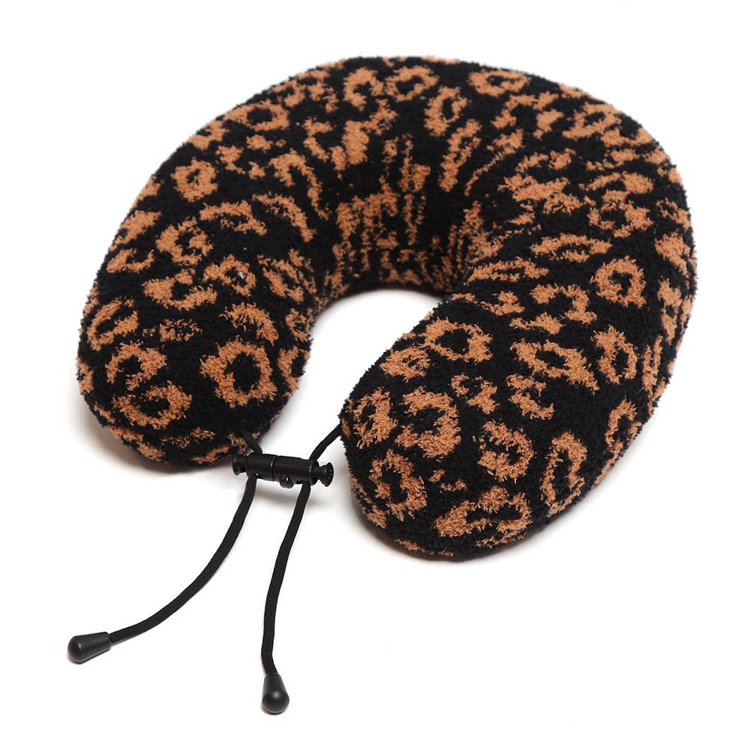 Fashion City - Wholesale Travel Pillow - Soft Leopard Print Travel Neck Pillow10
