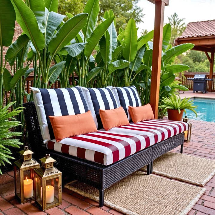 REMOVED BRAND - Wholesale Throw Pillow Cover - 2 Pack Outdoor Pillow Covers | Black White Stripe | Compatible with IKEA Duvholmen and Kuddarna Cushions3