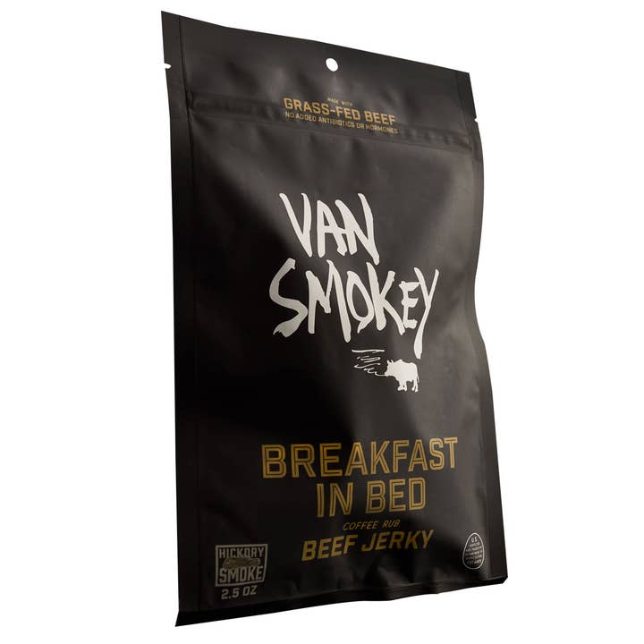 Breakfast in Bed Beef Jerky for wholesale by Van Smokey
