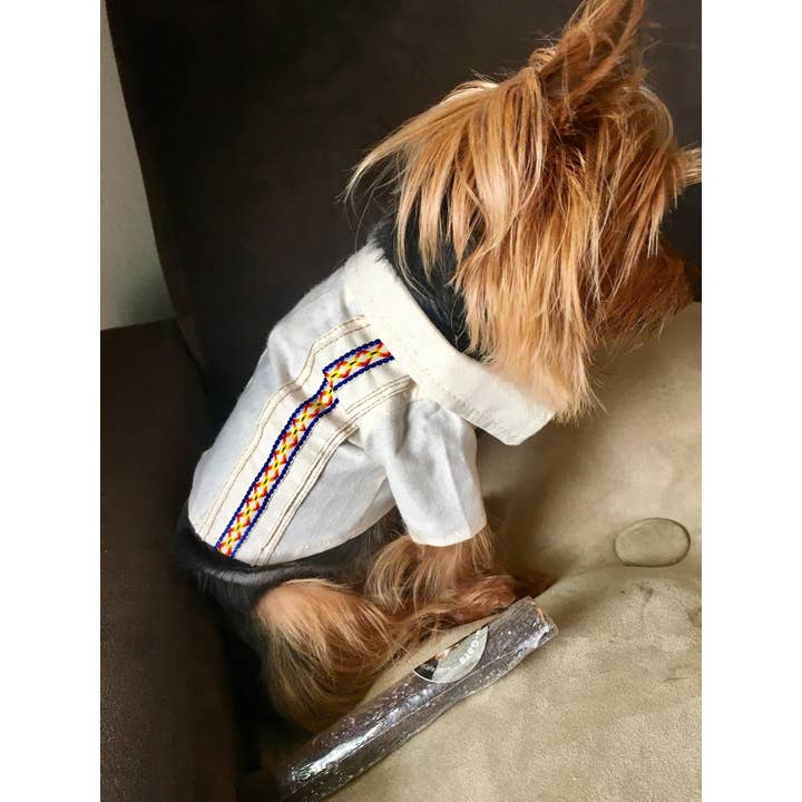 Gueyita Mexicana - Vente Chemise – chien - Chemises pour chien mexicaines/Guayabera mexicain pour chien8