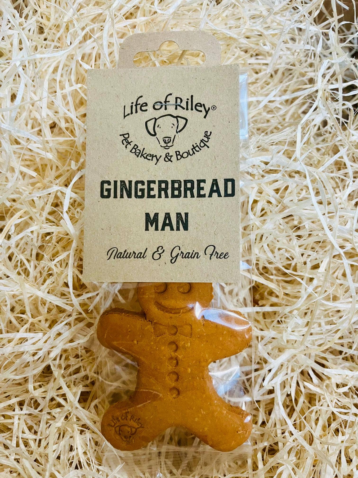 Life Of Riley Bakery Ltd – wholesale Pet treats – Dog – Gingerbread Men - Case of 100